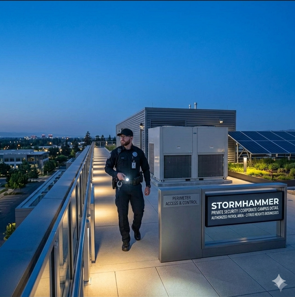 Retail center security patrol